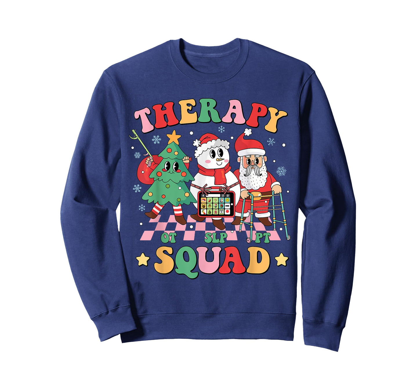 Christmas Therapy Squad SLP OT PT Occupational Therapy Team T-Shirt