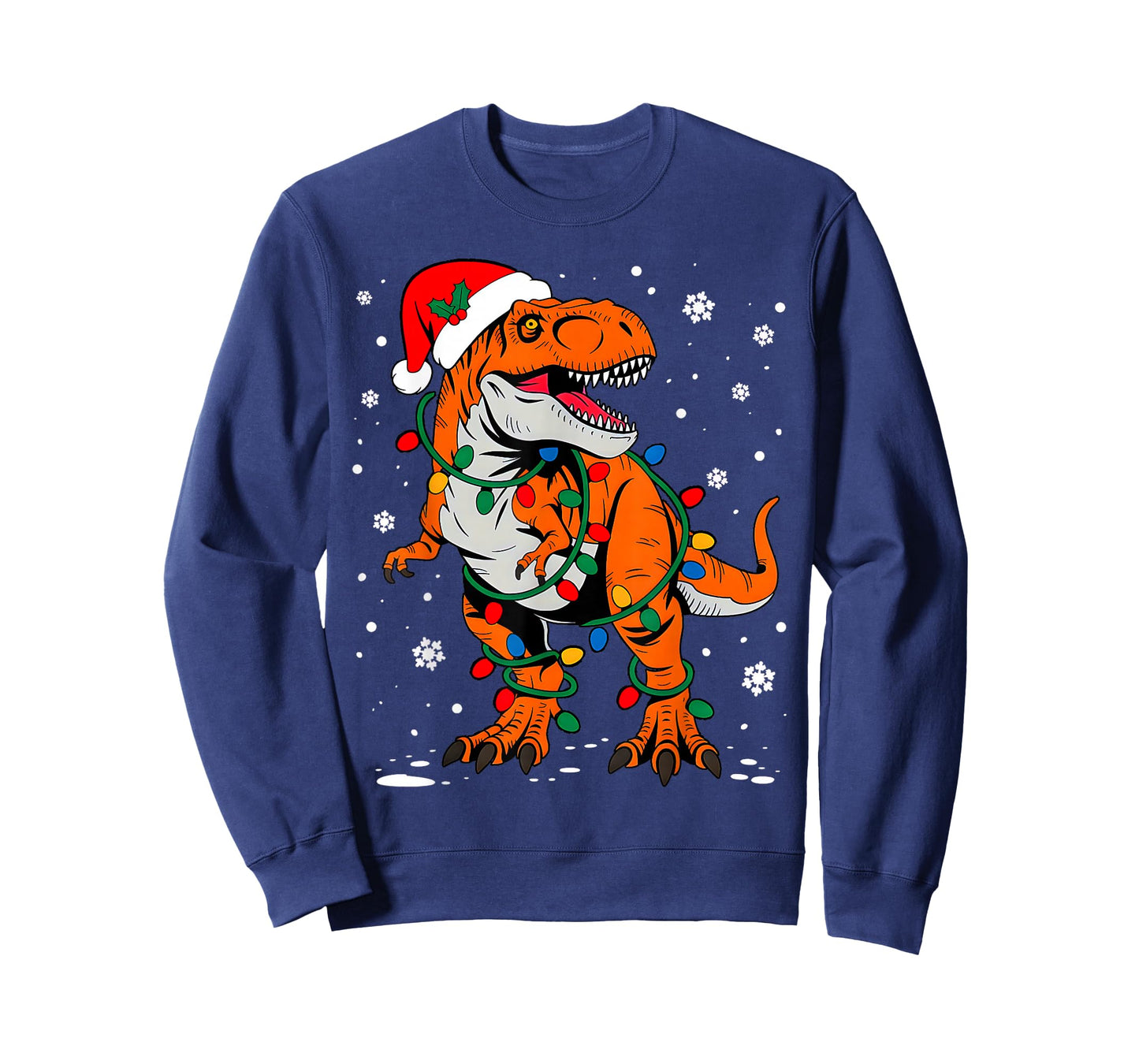 Dinosaur T rex Tree Christmas Funny Xmas Dino Boys Kids T-Shirt