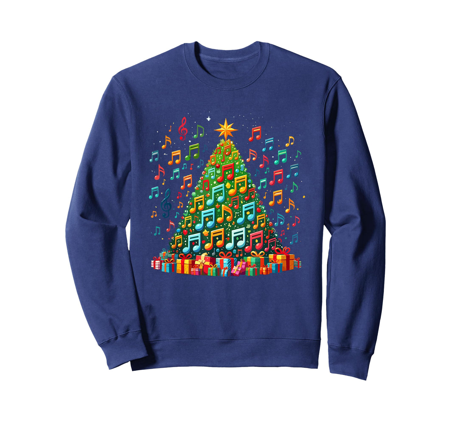Christmas Tree Musical Note Music Teacher Musician T-Shirt