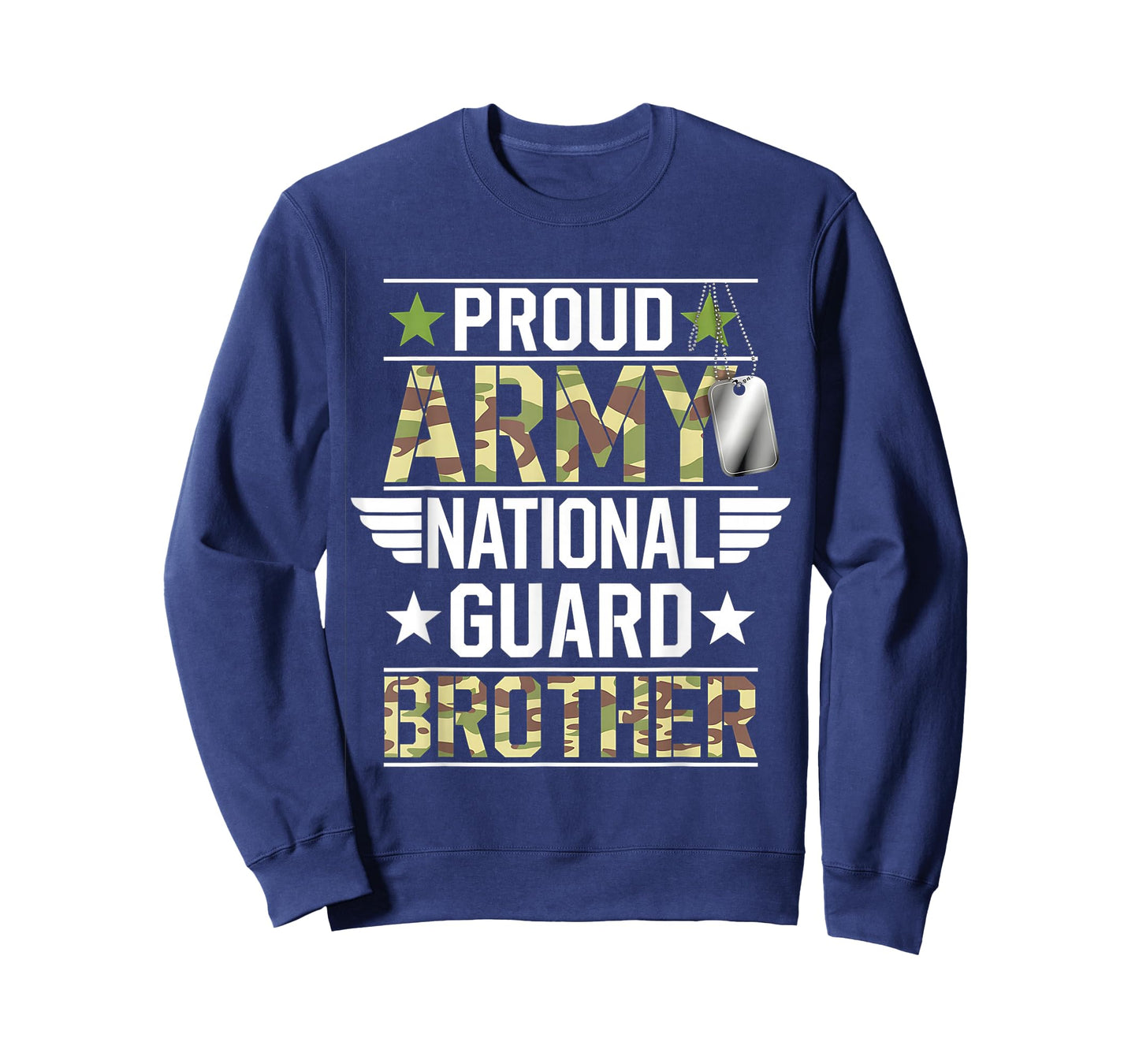 Proud Army National Guard Brother Veterans Day American Flag T-Shirt
