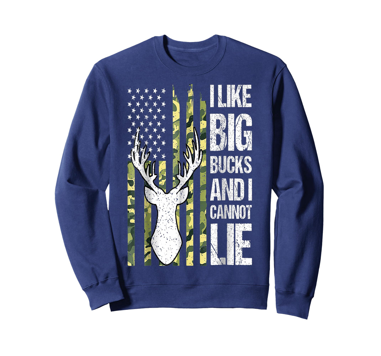 American Flag I Like Big Bucks and I Cannot Lie Deer Hunting T-Shirt
