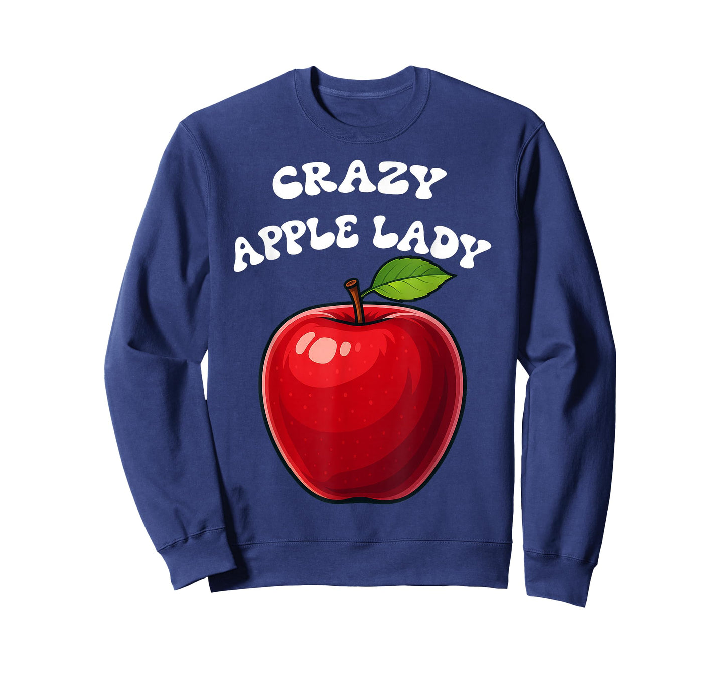 Crazy Apple Lady Apple Picking Funny Apple Picker Red Apple T-Shirt