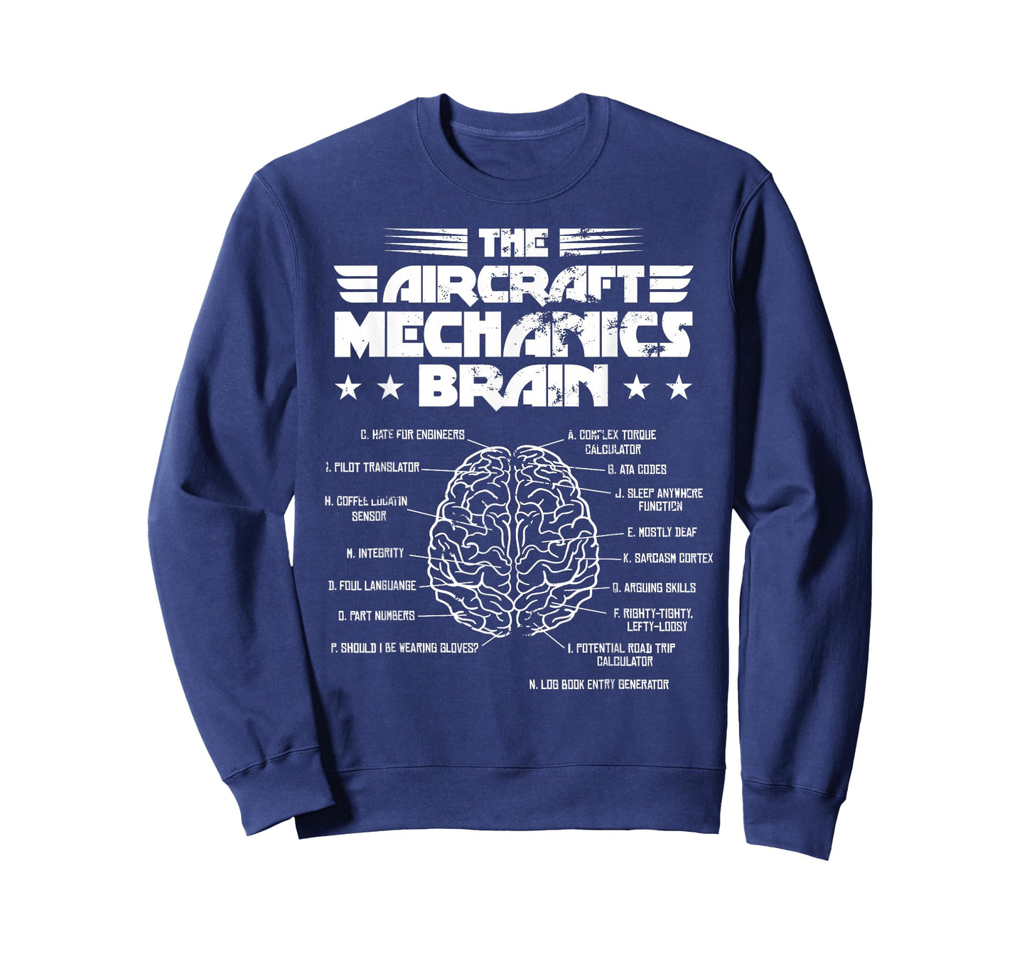 Aircraft Mechanics Brain Aviation Gift T-Shirt