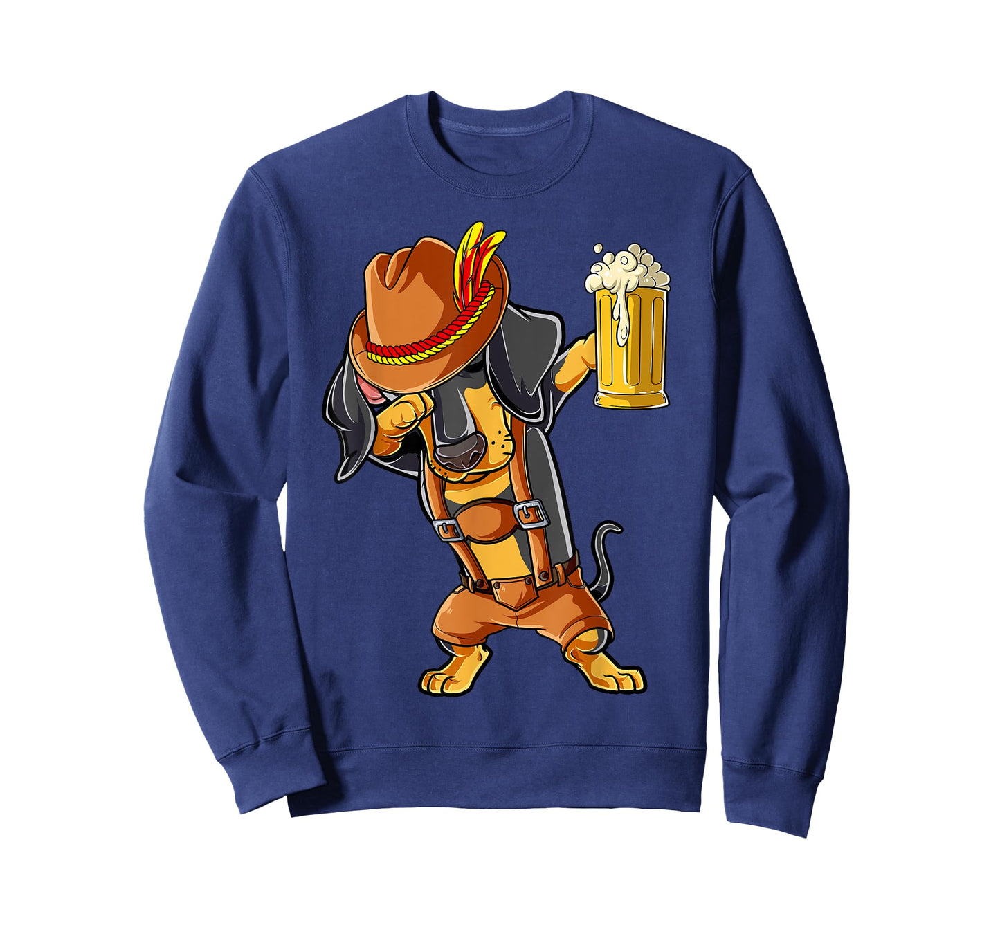 Dabbing Dachshund T shirt Oktoberfest Lederhosen Men Beer