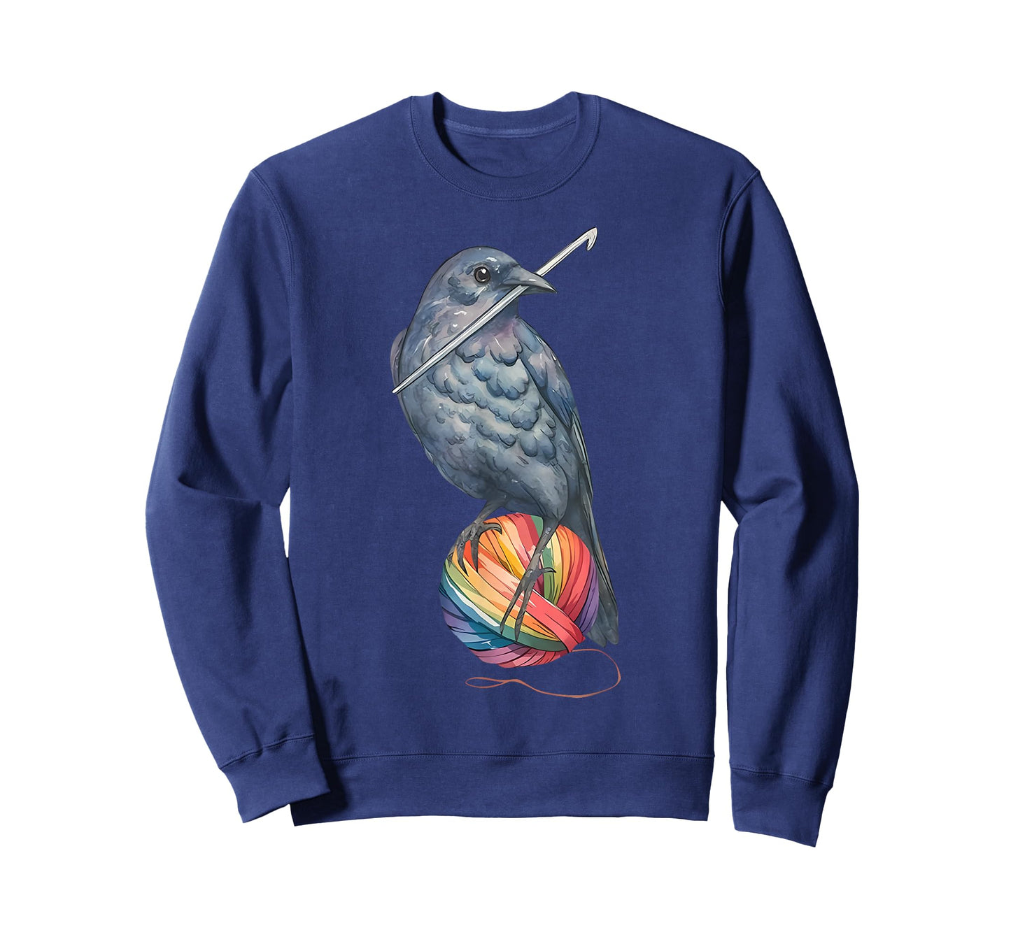 Crochet Crow Yam Crocheter Knitting Crocheting Lovers T-Shirt