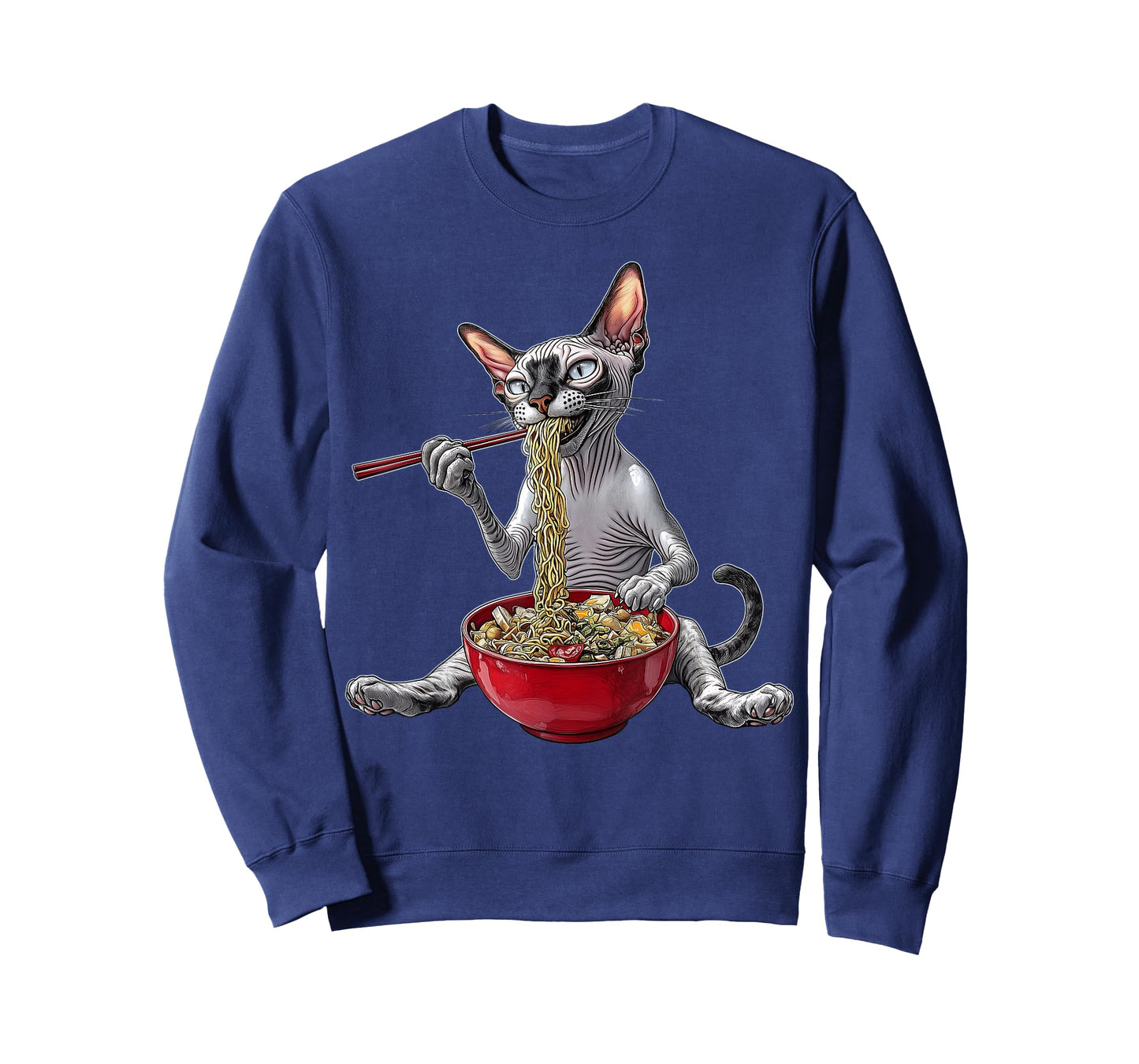 Sphynx Cat Japanese Noodles T-Shirt