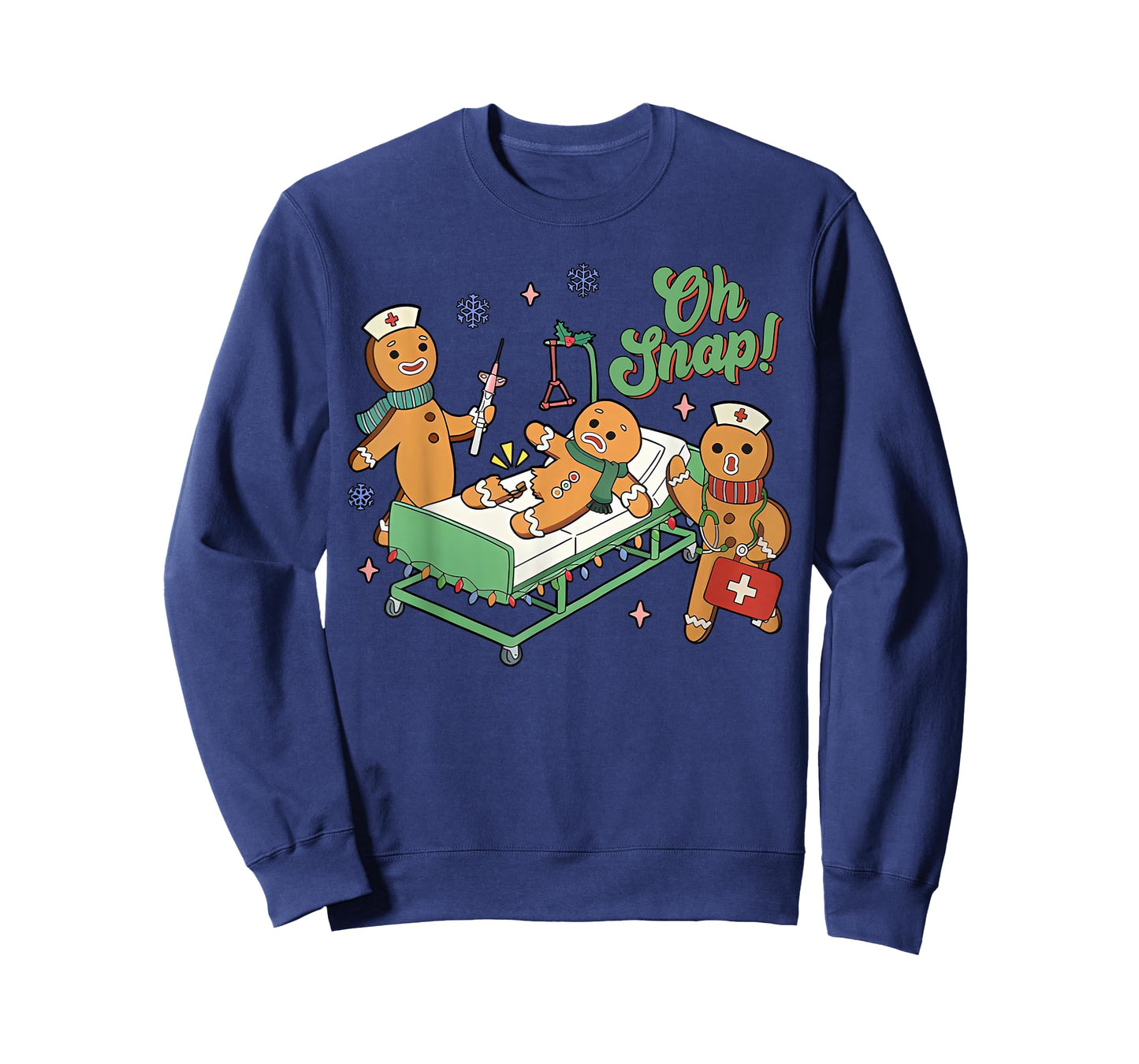 Christmas Nurse Oh Snap Gingerbreads Bone Snap Nurse Team T-Shirt