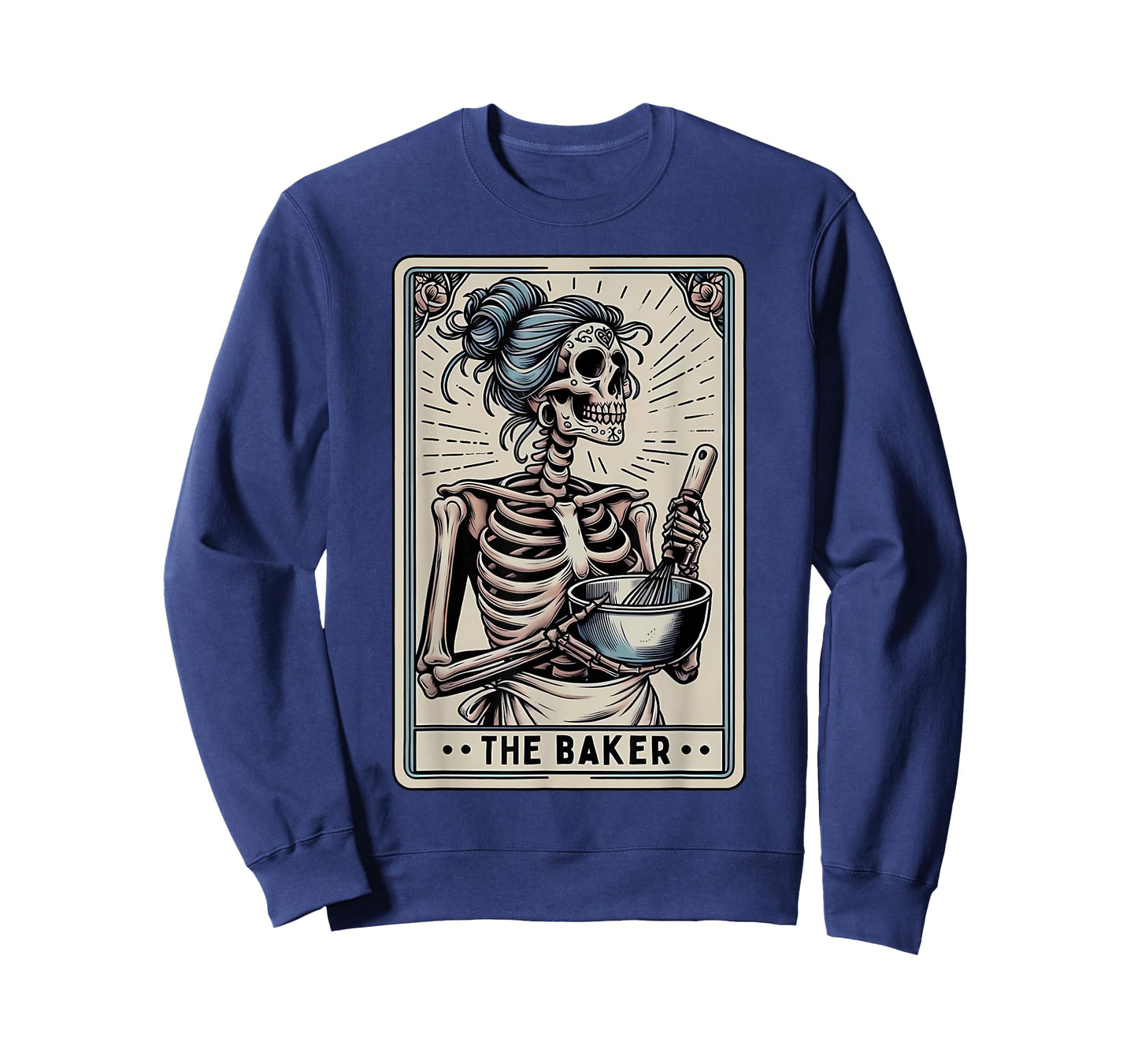 Baker Tarot Card Skeleton Baking Homemaker Mothers Day T-Shirt