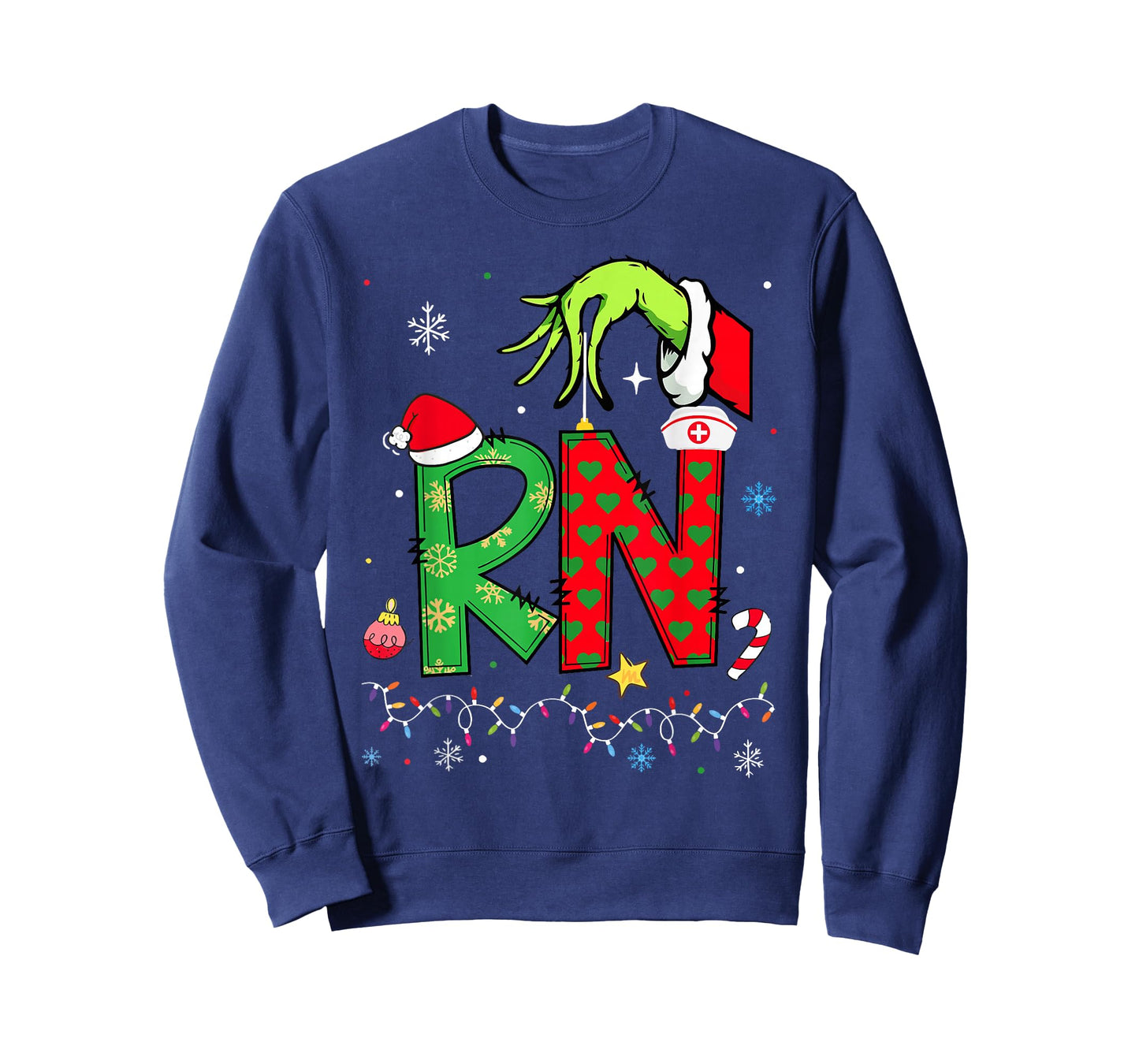 Christmas RN Registered Nurse Holiday Healthcare Xmas Santa T-Shirt