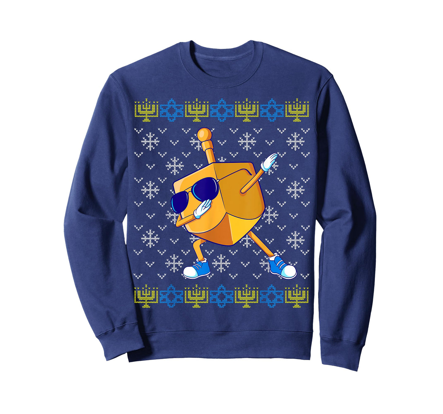 Dabbing Dreidel Ugly Hanukkah Sweater Xmas Chanukah Gift T-Shirt