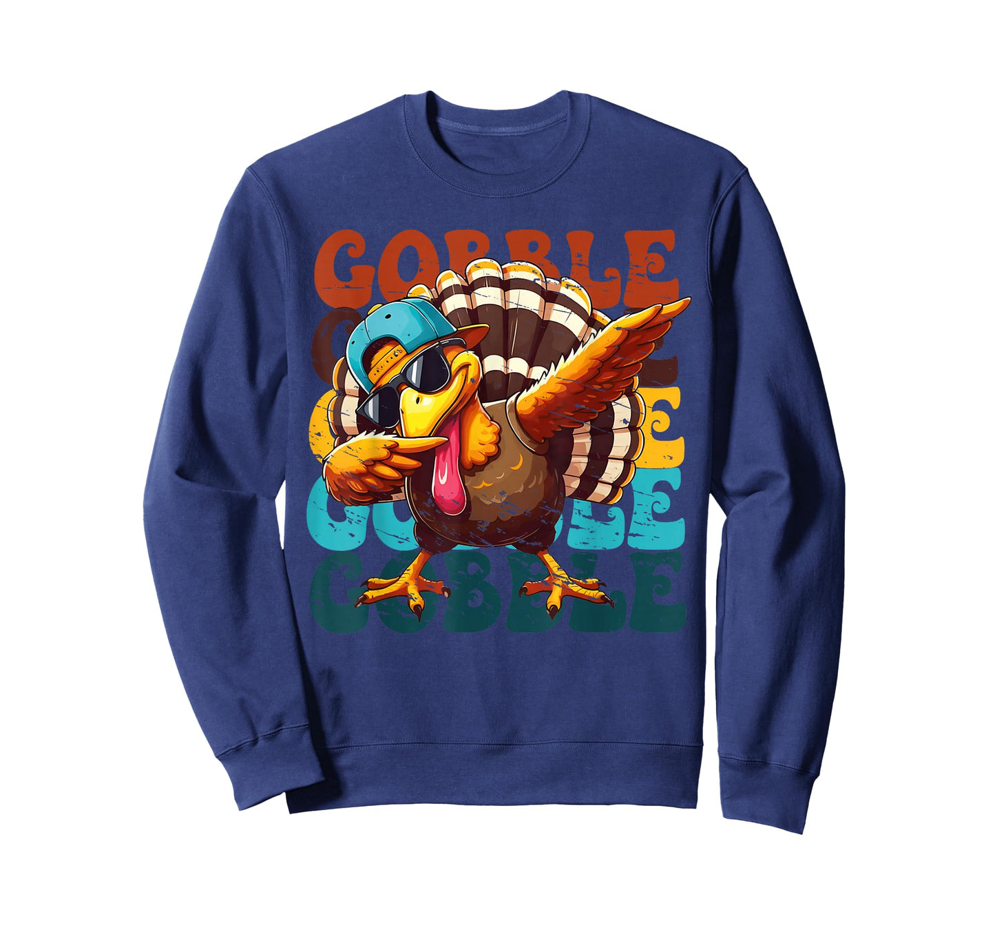 Thanksgiving Turkey Dab Gobble Funny Toddler Boys Kids Youth T-Shirt