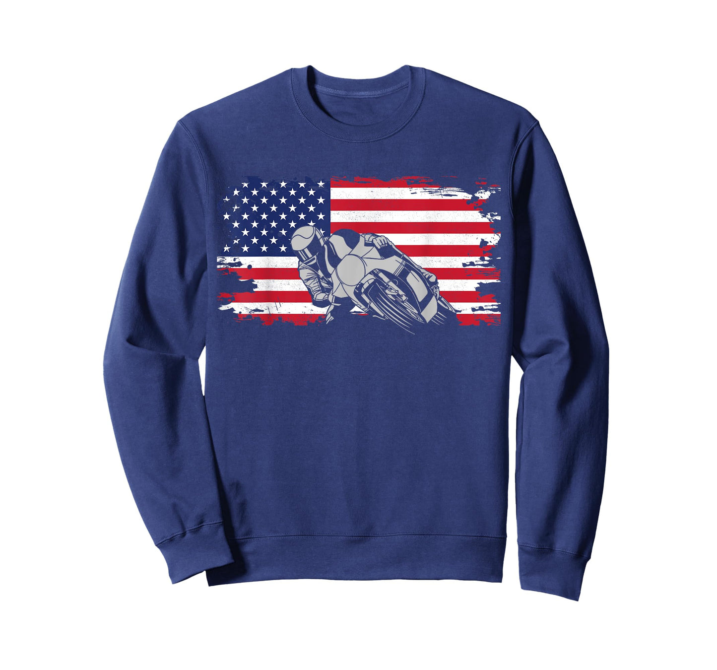 American Flag Motorcycle T-Shirt