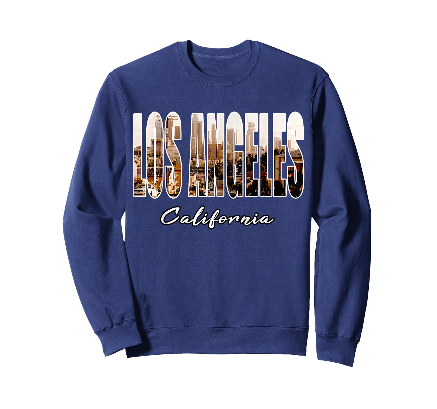 Los Angeles California Font Skyline Urban Photography LA T-Shirt