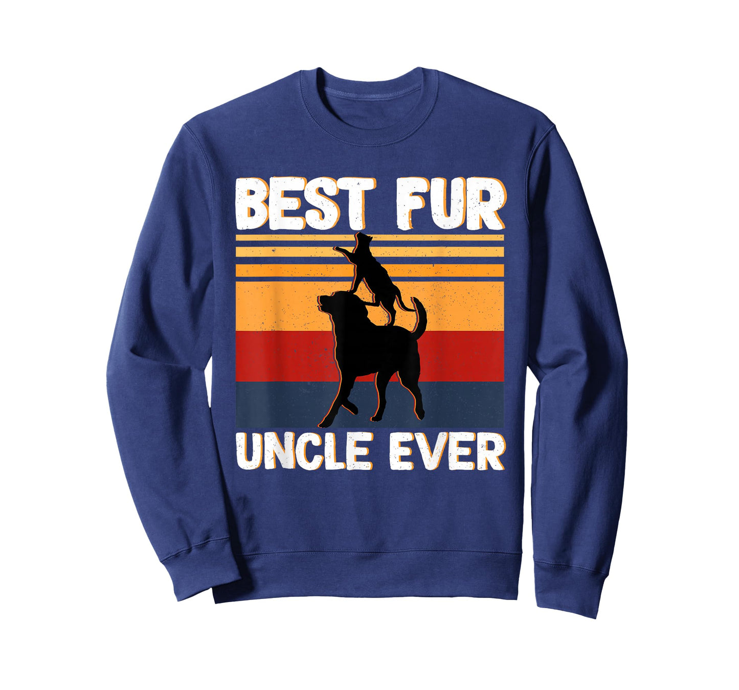 Best Fur Uncle Ever Funny Vintage Retro Dog and Cat Owner T-Shirt