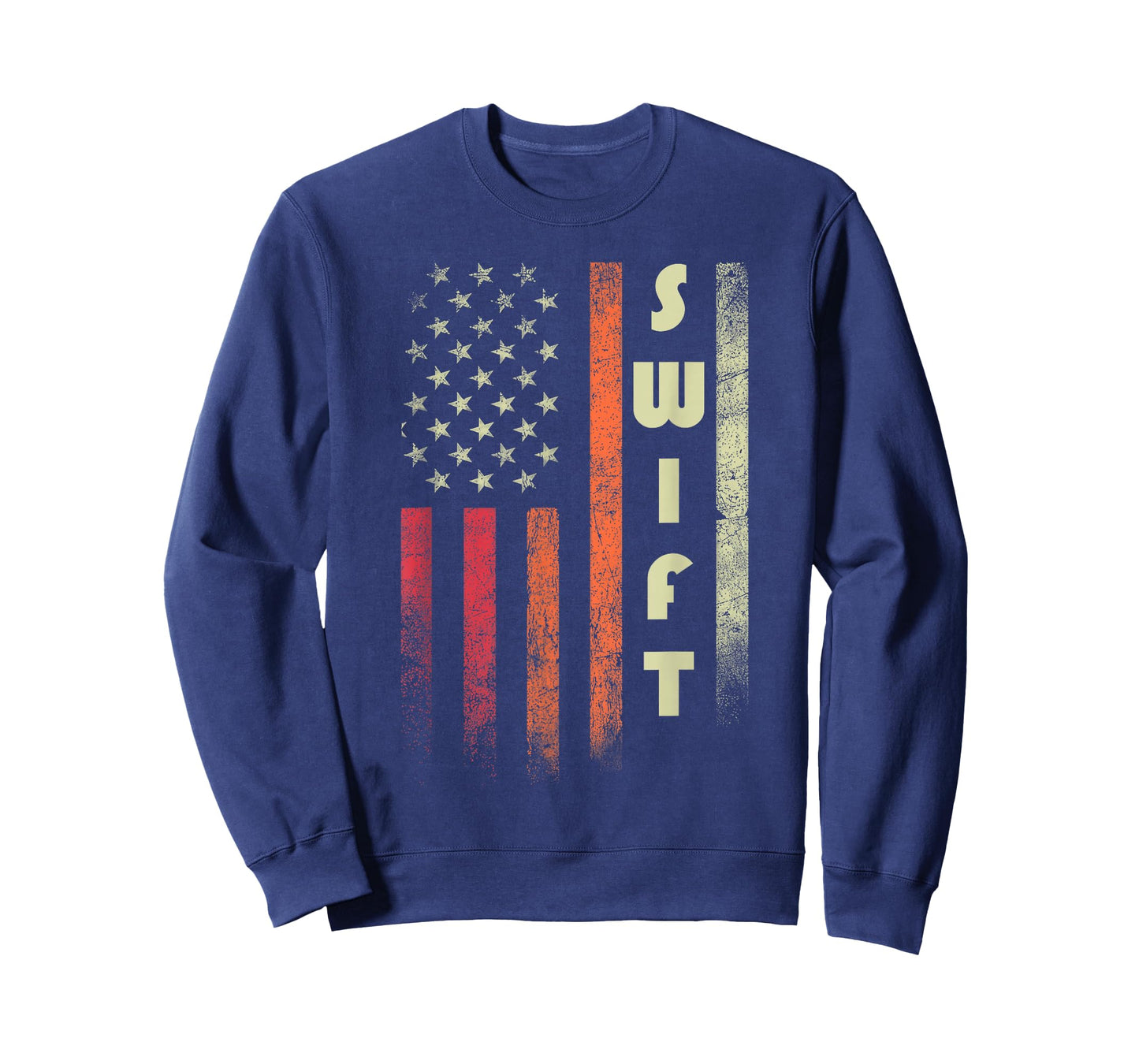 SWIFT Surname Funny Retro Vintage Birthday American Flag T-Shirt