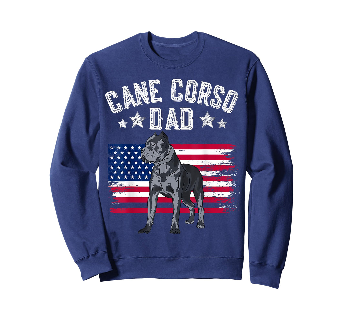 Cane Corso Dad American Flag Best Italian Mastiff Dog Lover T-Shirt