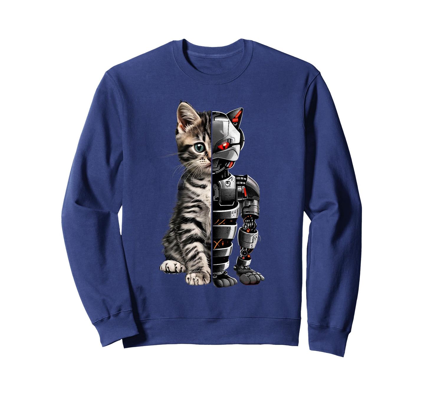 Funny Cat Robot Animal Lover Cyborg Cat Robot Cat T-Shirt