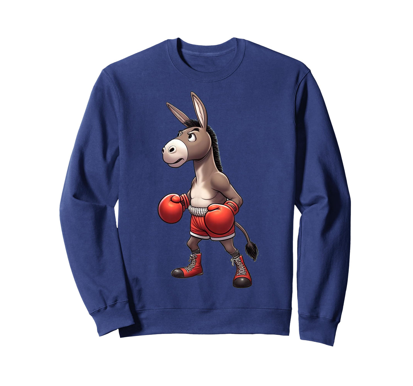 A donkey practicing boxing Funny Donkey Art For Men Women T-Shirt