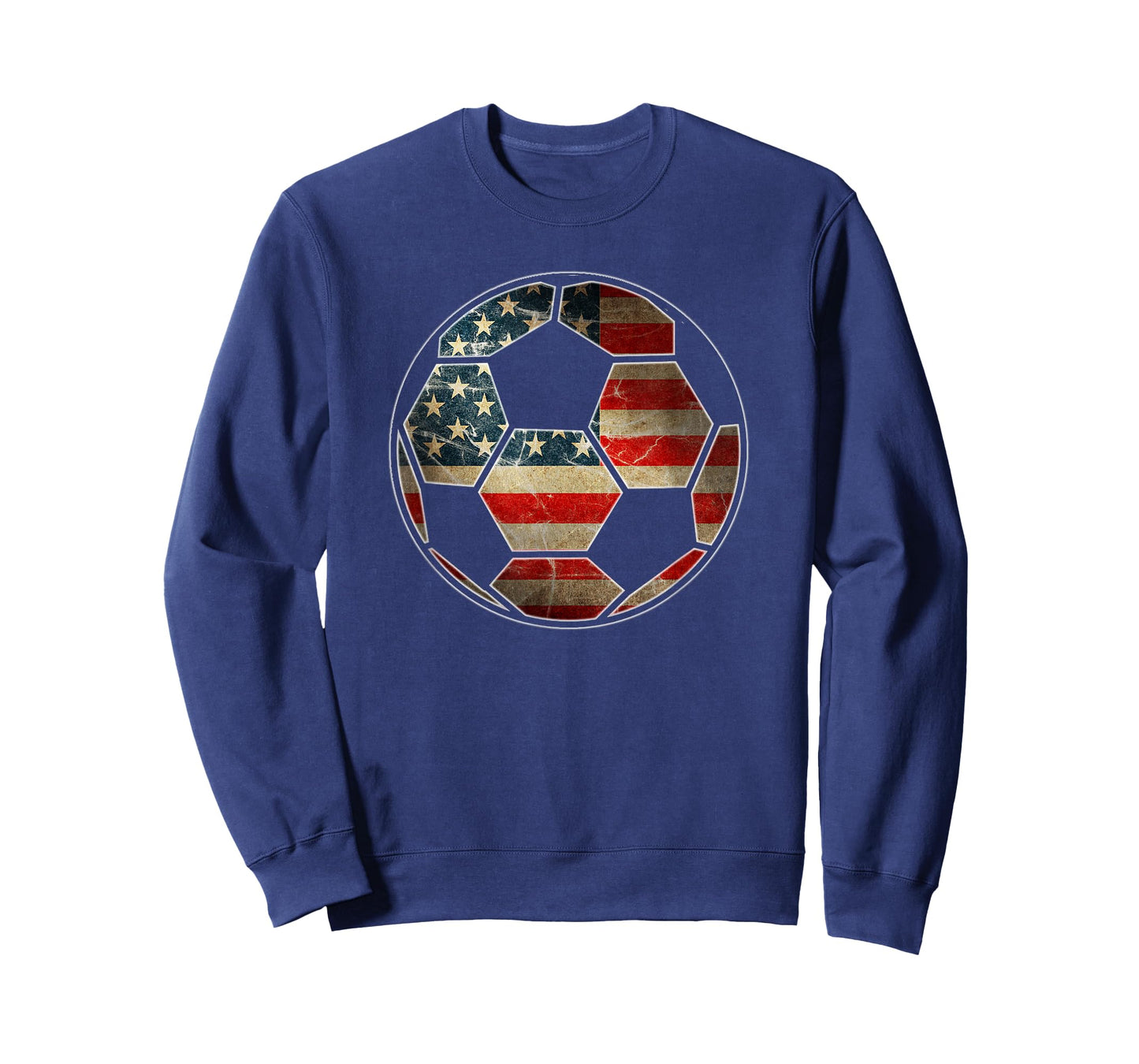 American Flag on Soccer Ball - Soccer Ball Flag T-Shirt