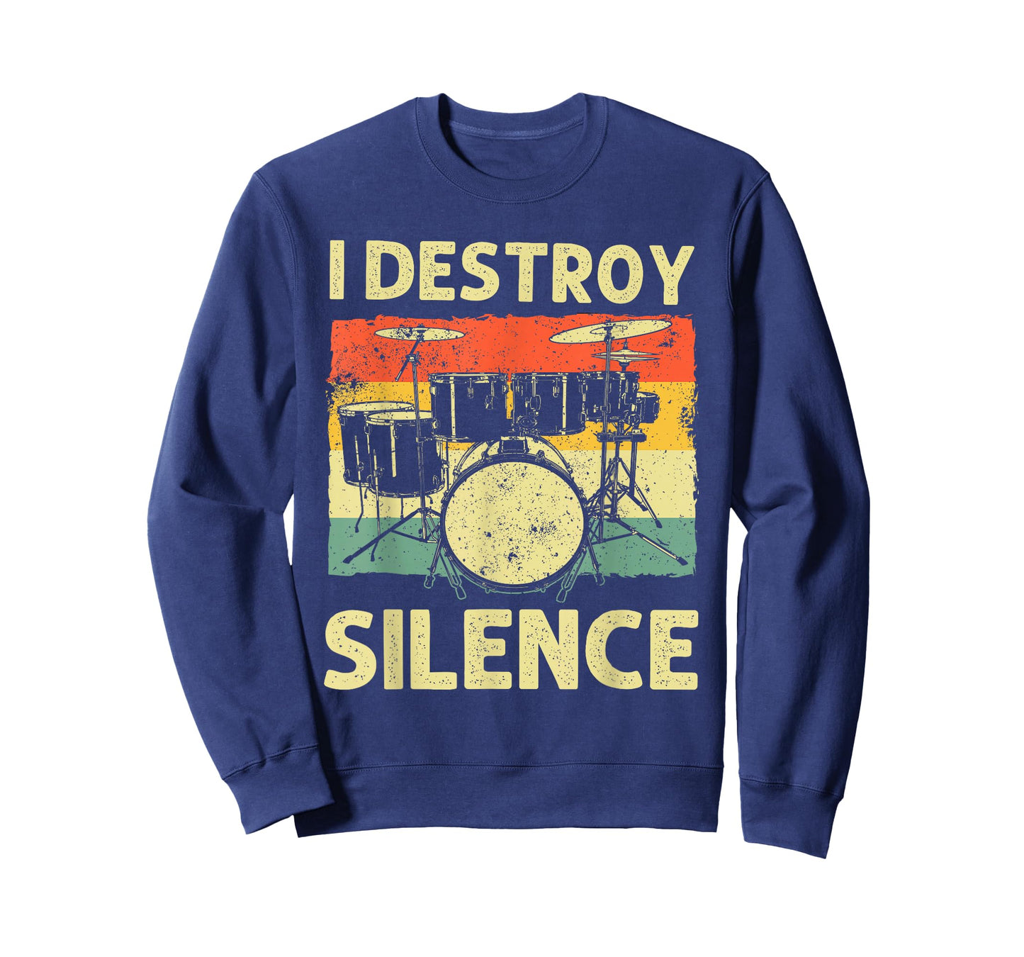 Funny Drumming Art for Men Women Drumline Drum Set Drummer T-Shirt