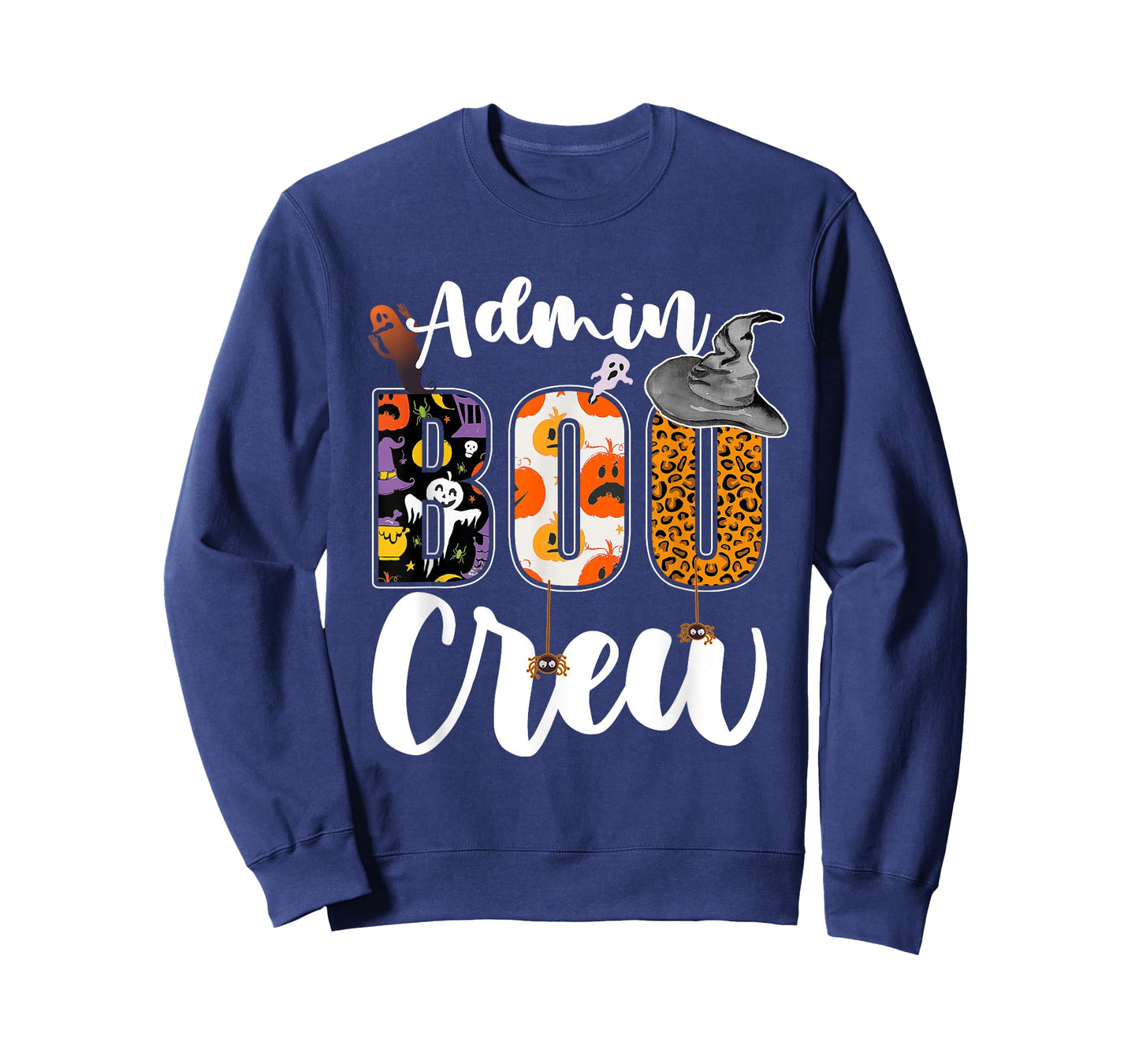 Admin Boo Crew Halloween Matching Administrator Funny T-Shirt