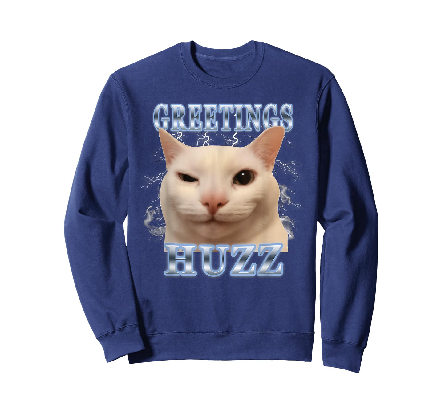 Greetings Huzz Funny Silly Cat Meme Brainrot T-Shirt