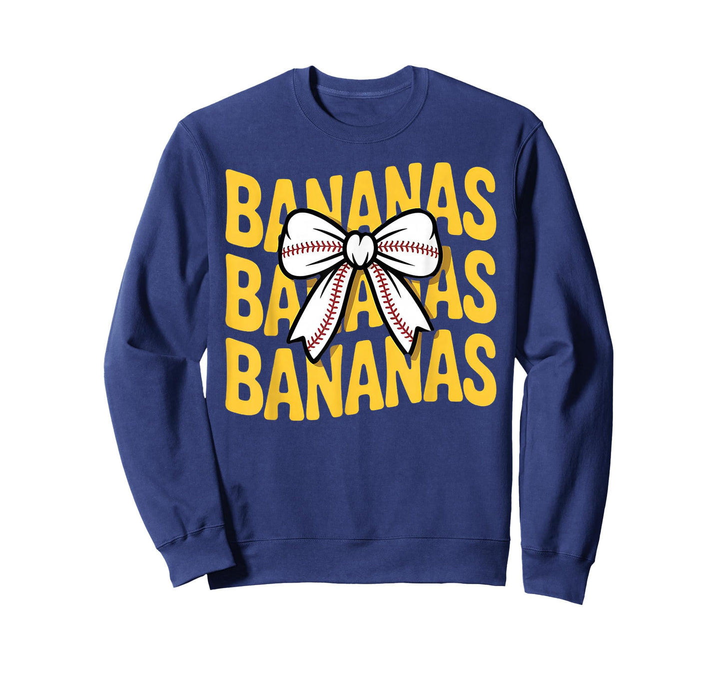 Retro Bananas Last Name Coquette Bow Women Girls kids T-Shirt