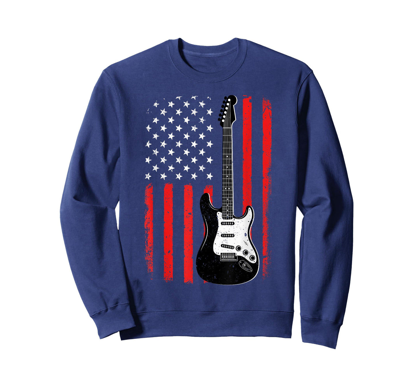 Guitar American Flag USA Patriotic Music Electric Guitarist T-Shirt
