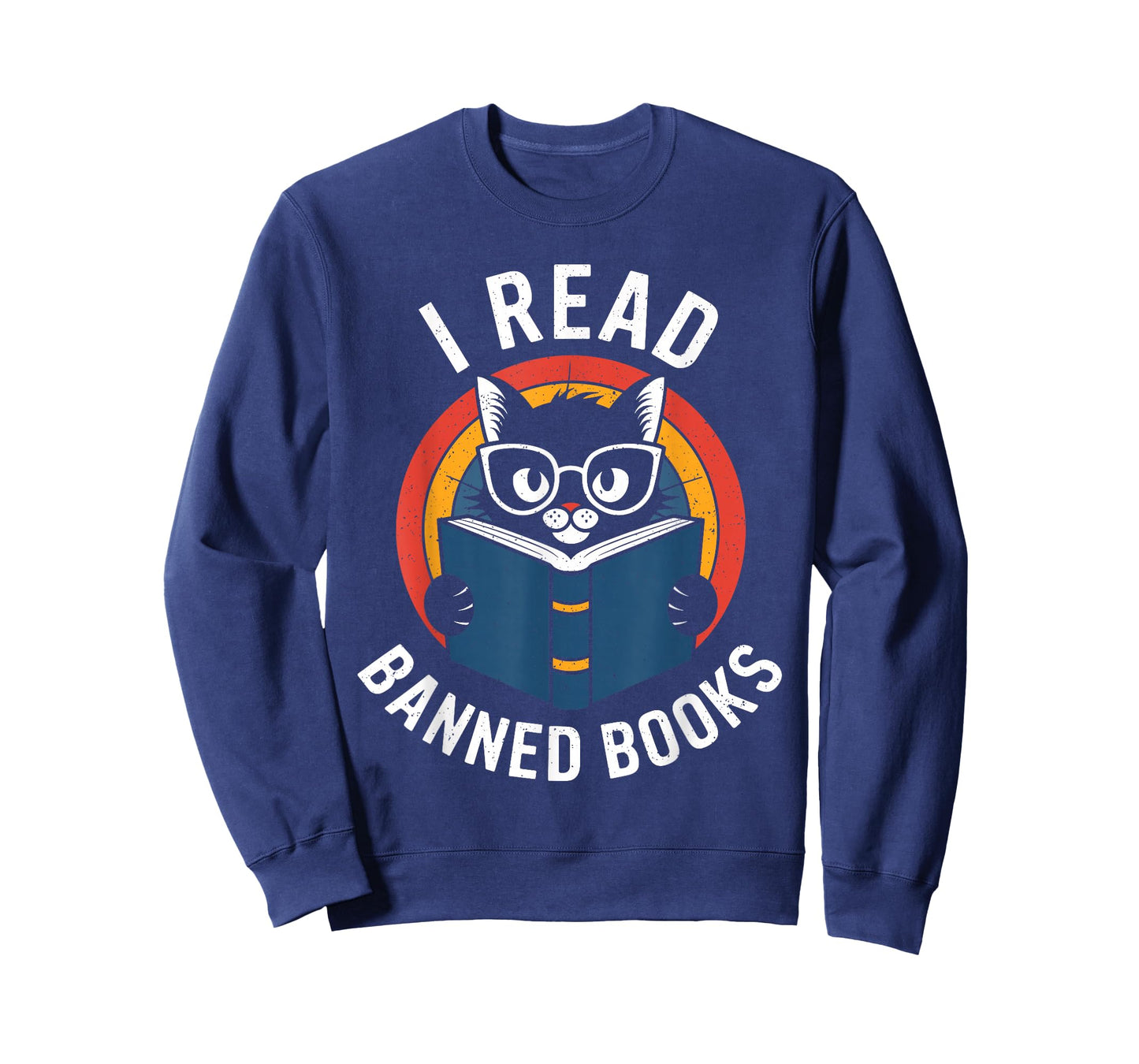 I Read Banned Books for Men Women Funny Cat | Banned Books T-Shirt