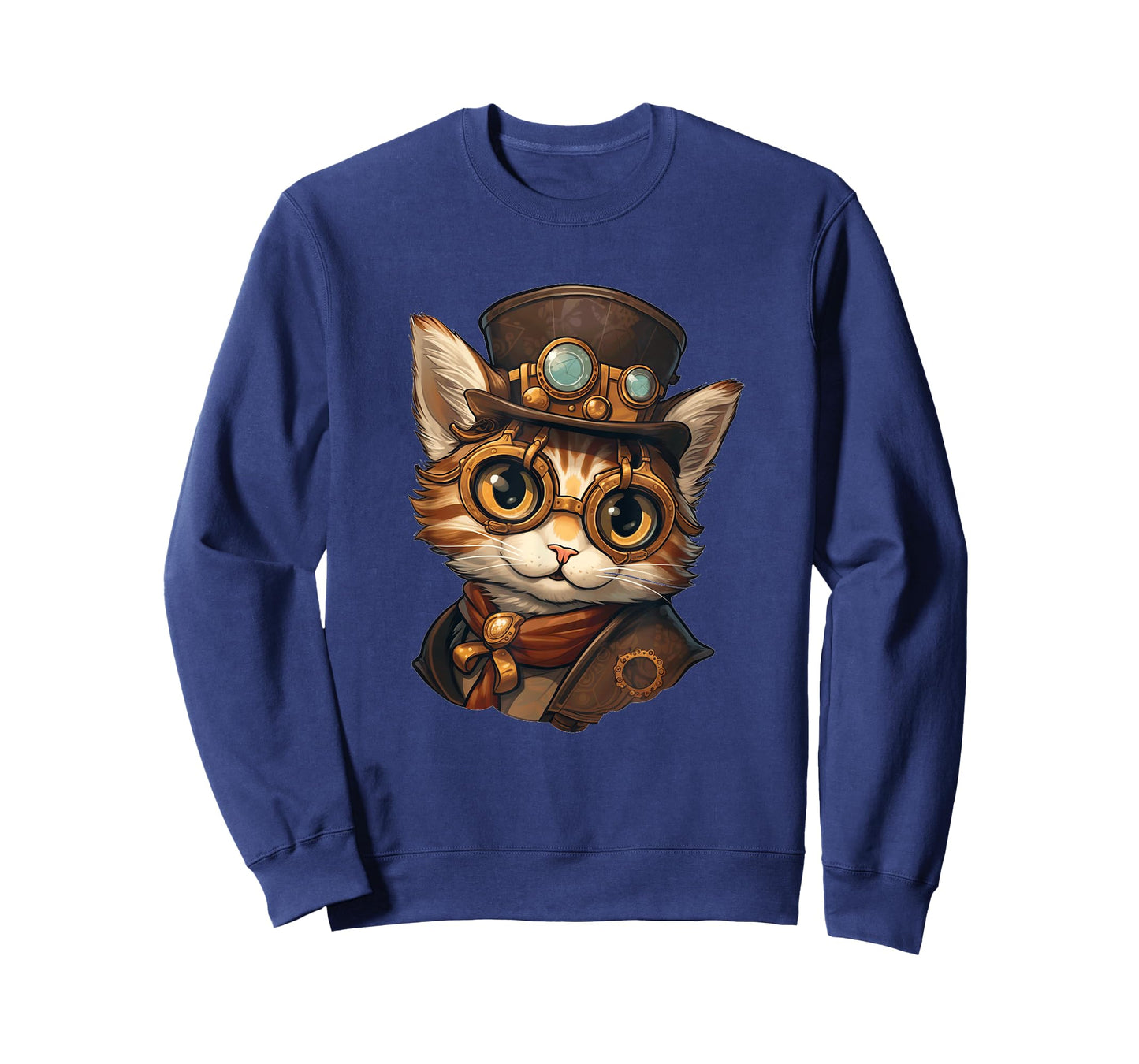 Steampunk Cat Women Men Kids Steampunk Kitten T-Shirt