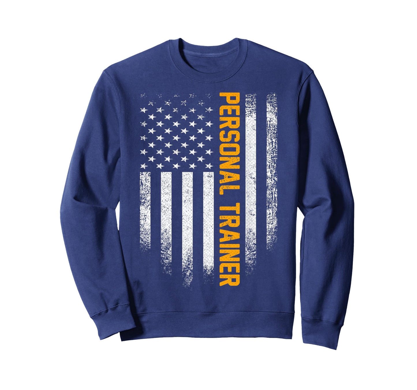 Vintage USA Personal Trainer American Flag Patriotic Funny T-Shirt