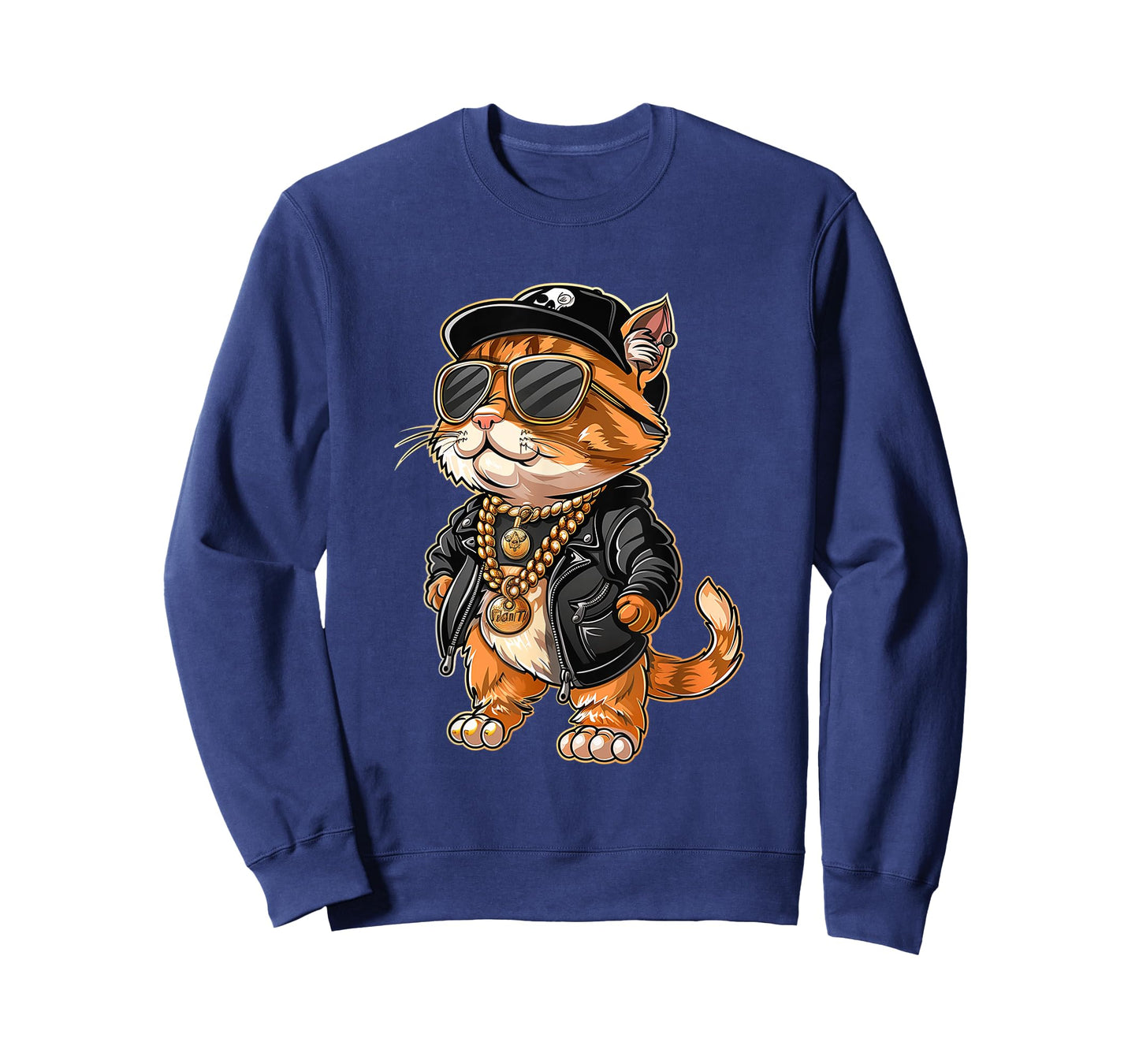 Cat Rapper Gift Cute Cat Rapper Cool Hip Hop Men Women Kids T-Shirt