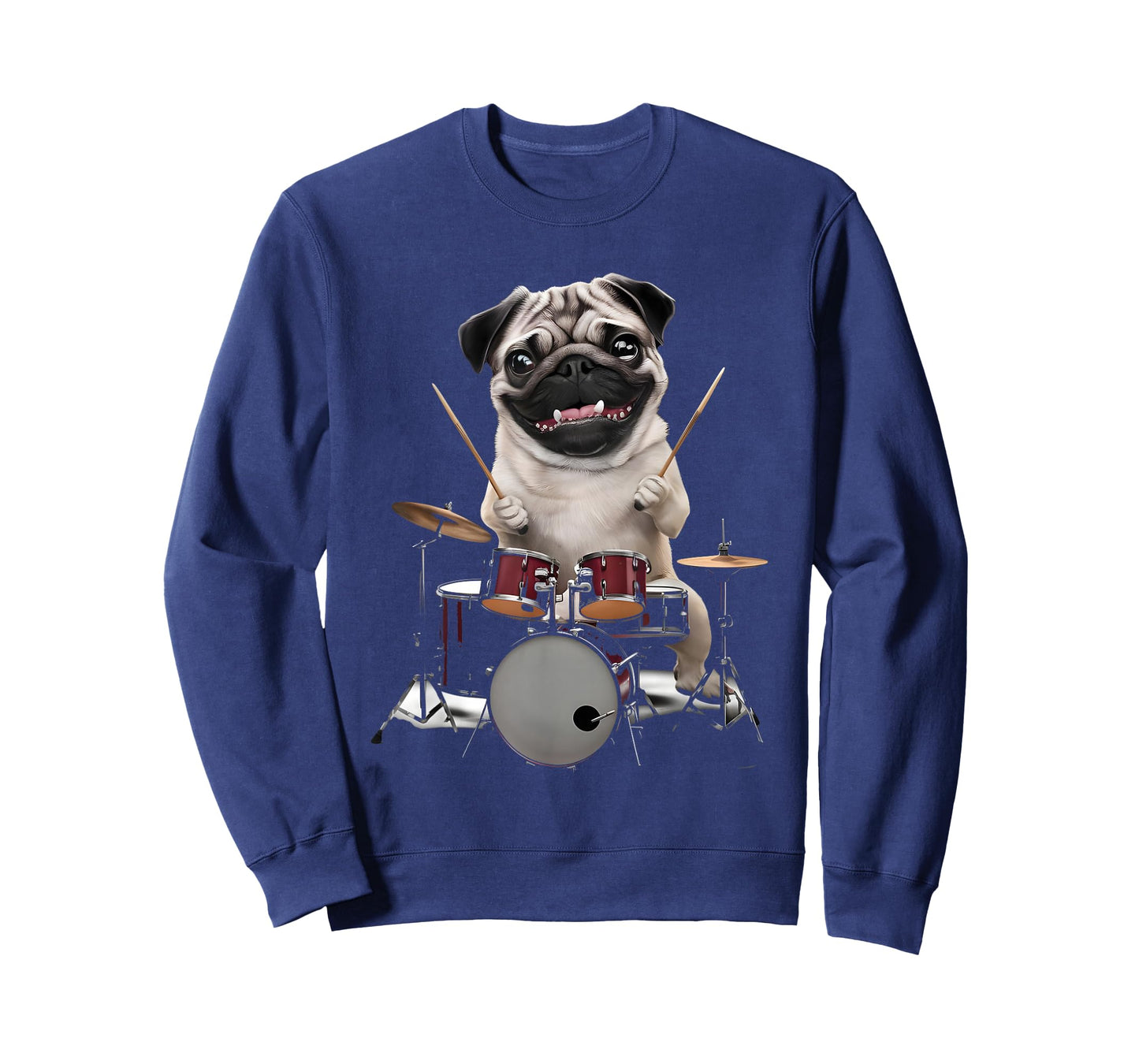 Pug Playing Drums T-Shirt