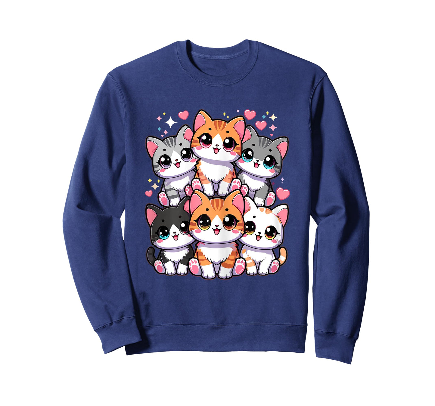 Cats Kawaii Funny Kitten Cat Women Kids T-Shirt