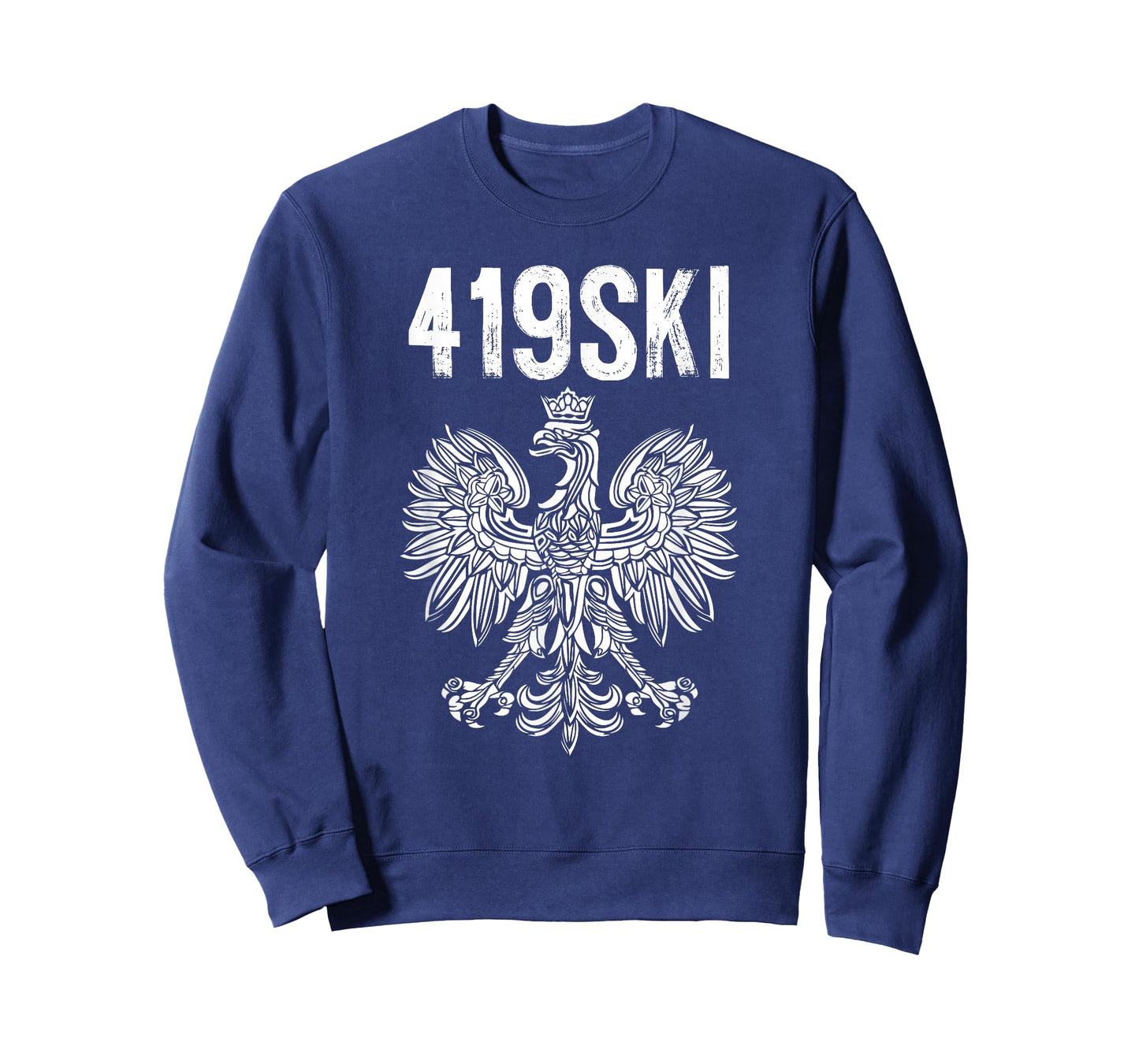 Toledo Ohio Polish American Eagle Flag Pride 419 Area Code T-Shirt