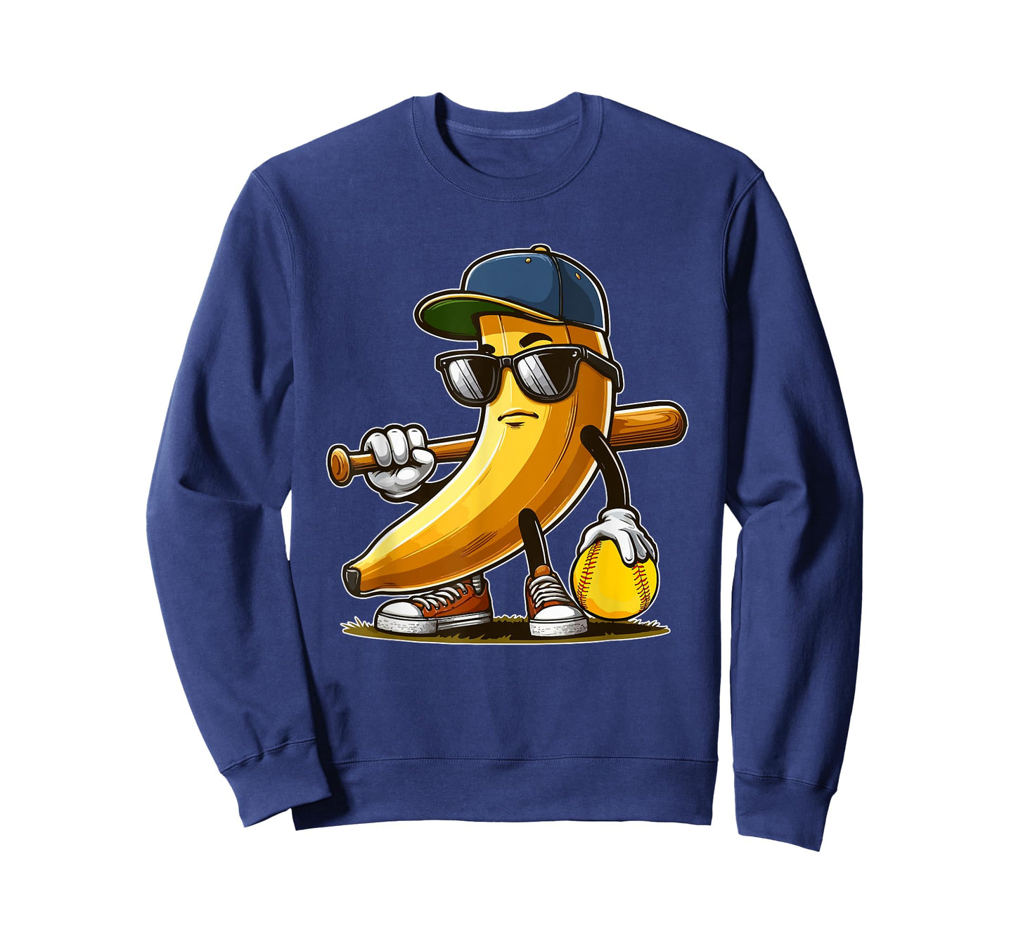 Softball Matching Player Fan Vegan Costume Banana Sunglasses T-Shirt