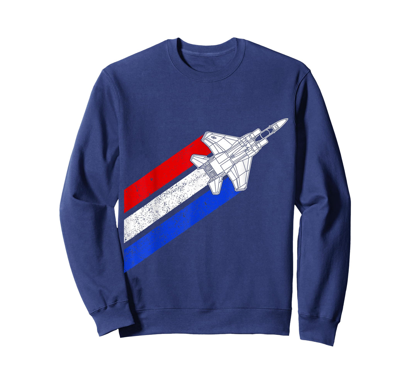 F-15 Eagle Airplane Vintage USA Contrails Red White Blue F15 T-Shirt