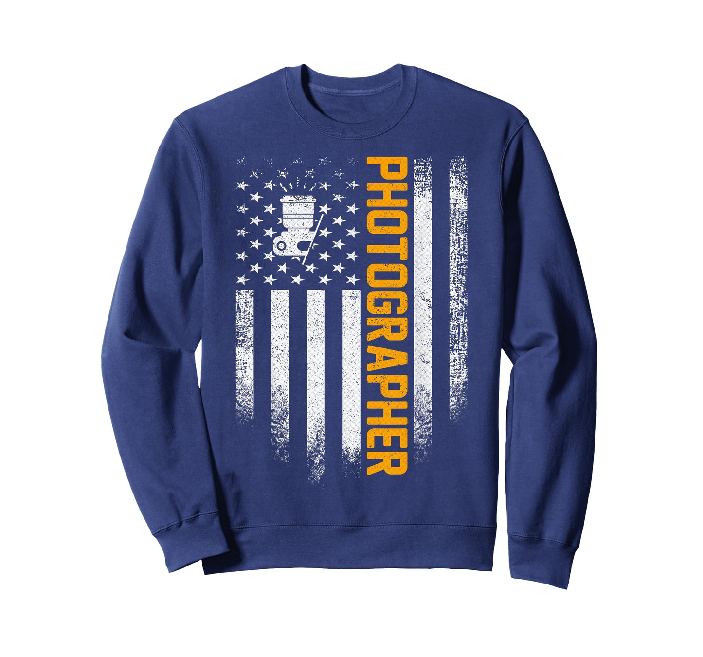 Vintage USA Photographer American Flag Photography Patriotic T-Shirt