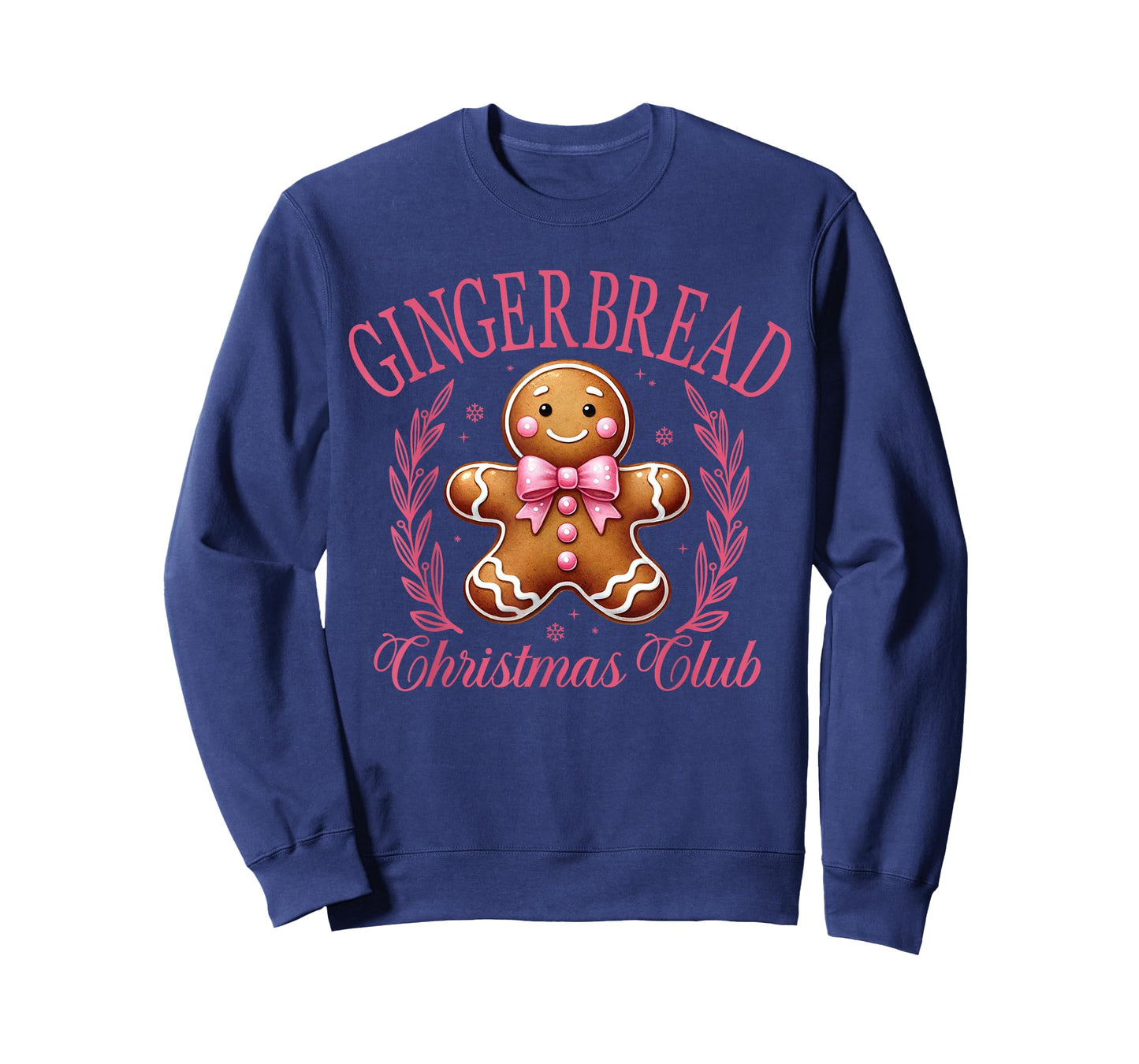 Coquette Bow Pink Gingerbread Christmas Girl Women Xmas T-Shirt