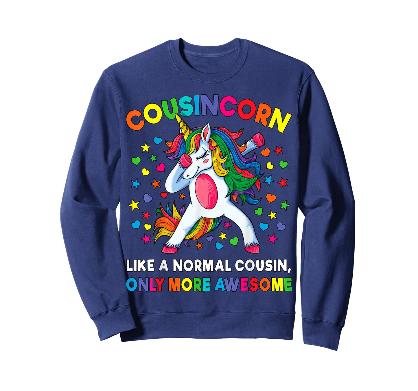 Cousincorn Like A Cousin Only Awesome Dabbing Unicorn T-Shirt