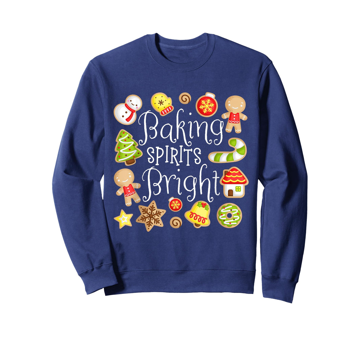 Baking Spirits Bright Christmas Gingerbread Lover Xmas Party T-Shirt