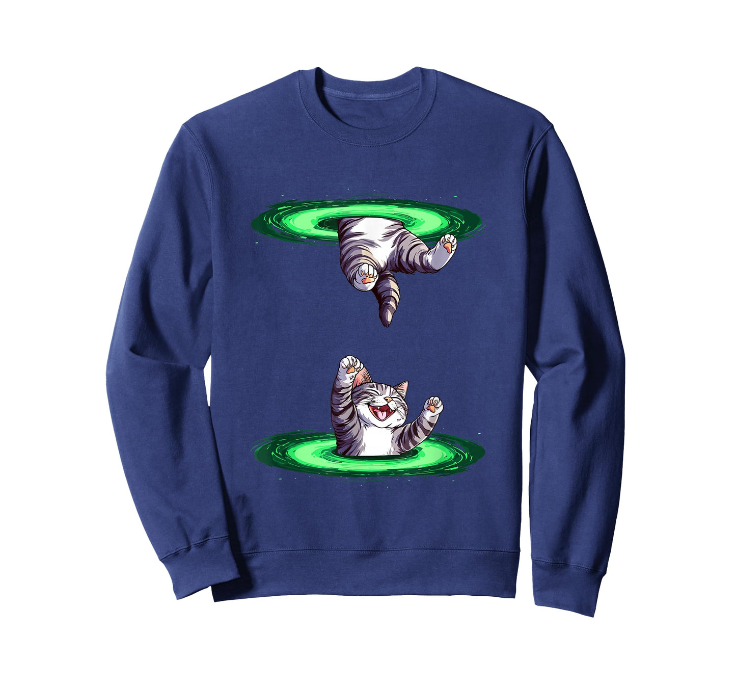Funny Fiction Cat with Portal for Boys and Girls T-Shirt