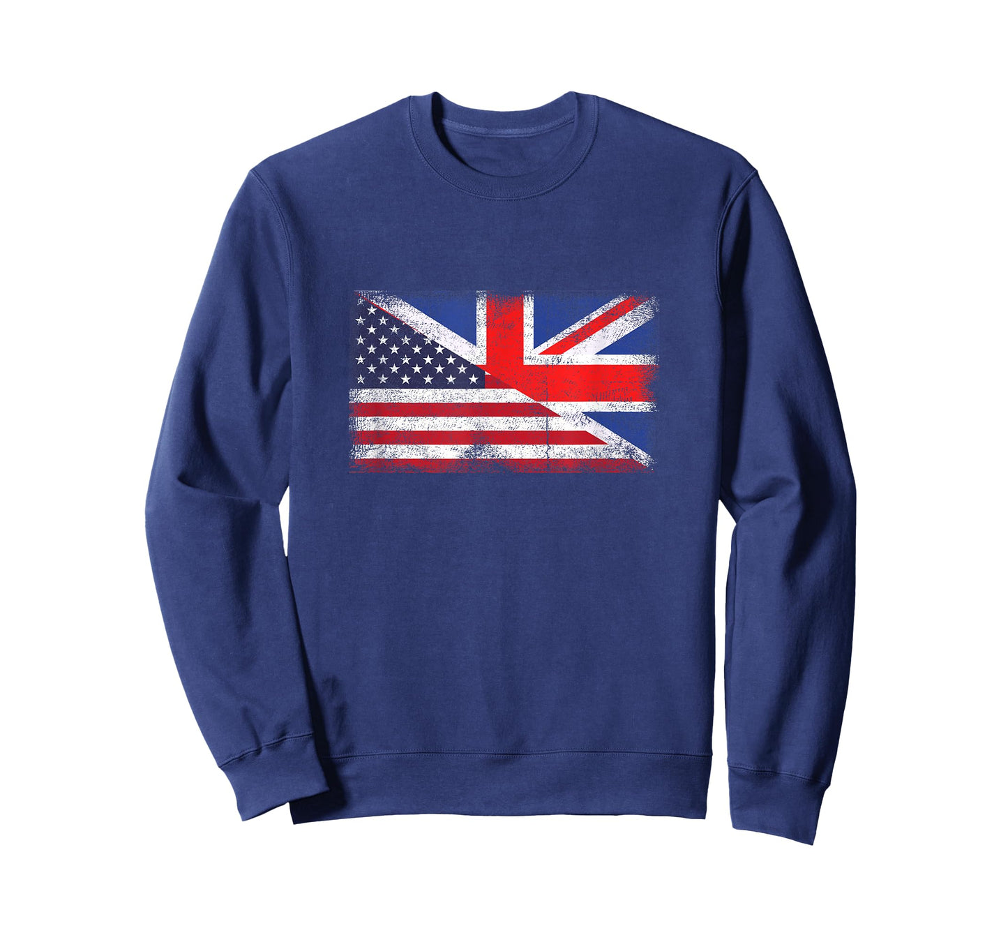 United Kingdom America Flag Half British Half American T-Shirt