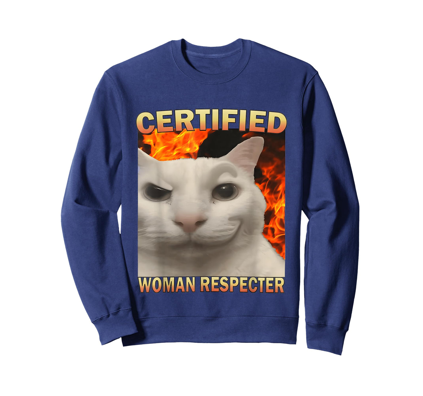 Certified Woman Respecter Funny Cat Meme Silly Cats Joke T-Shirt