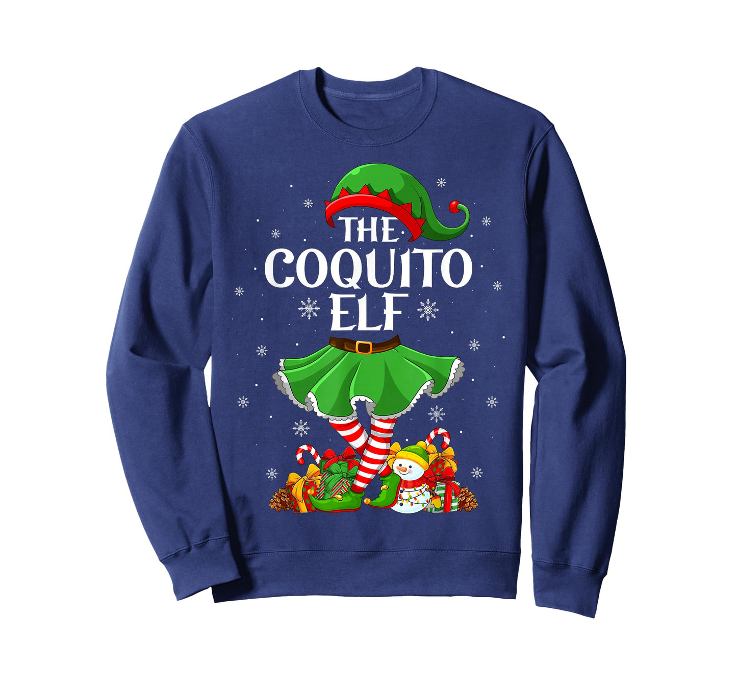 Coquito Elf Christmas Family Elf Squad Xmas Girls Women T-Shirt