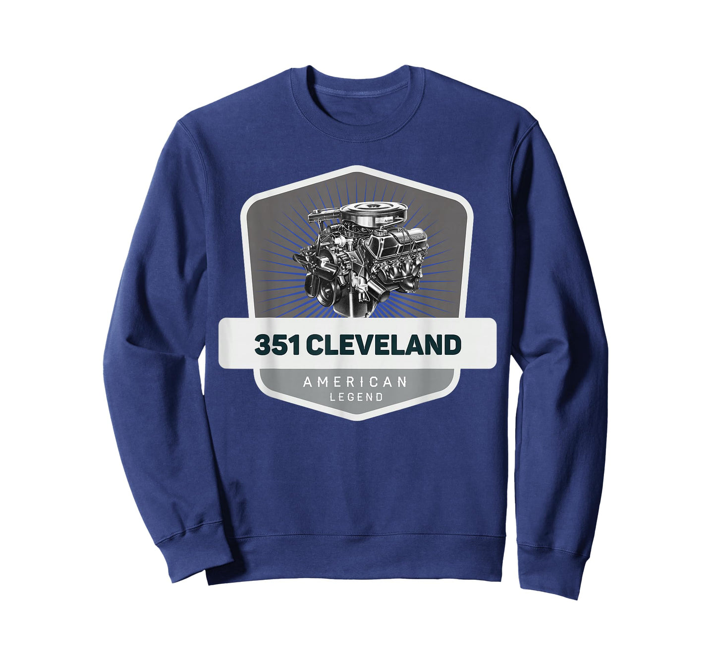 351 Cleveland V8 Muscle Car Legend Engine Retro Logo Retro T-Shirt