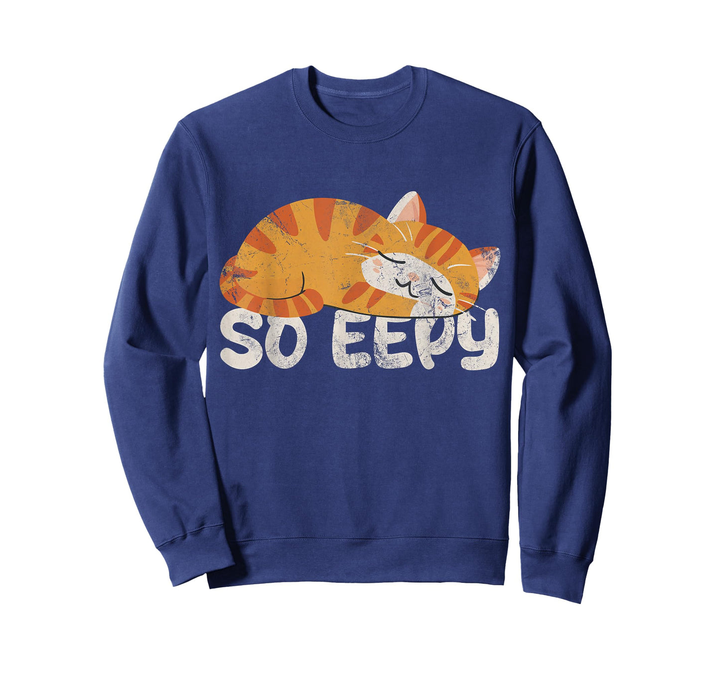 So Eepy Cat Sleepy Funny Cat Meme Kitten Grunge Men Women Kids T-Shirt