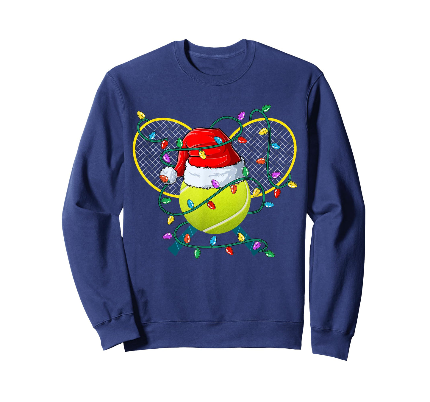 Christmas Tennis Xmas Santa Sports Hat Mens Womens Kids T-Shirt