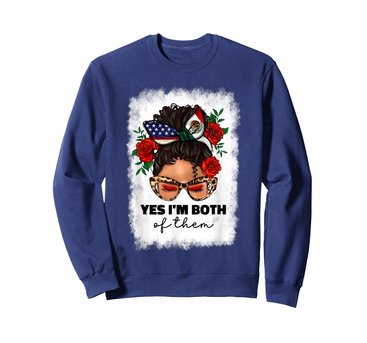 Half Mexican And American Mexico Flag Yes I'm Both Of Them T-Shirt