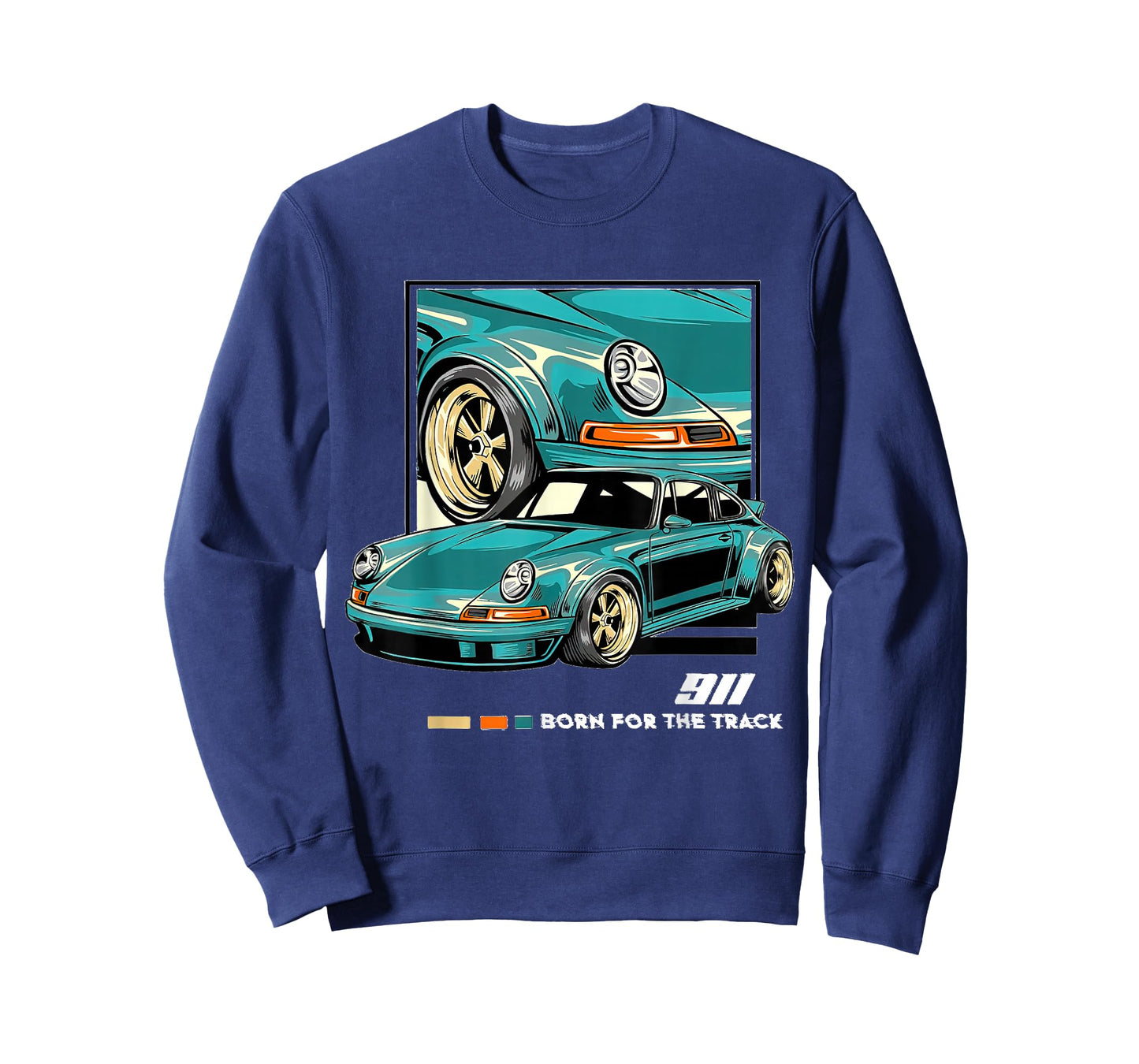 911 GT3 RS Classic Vintage Old Car USA Flag T-Shirt